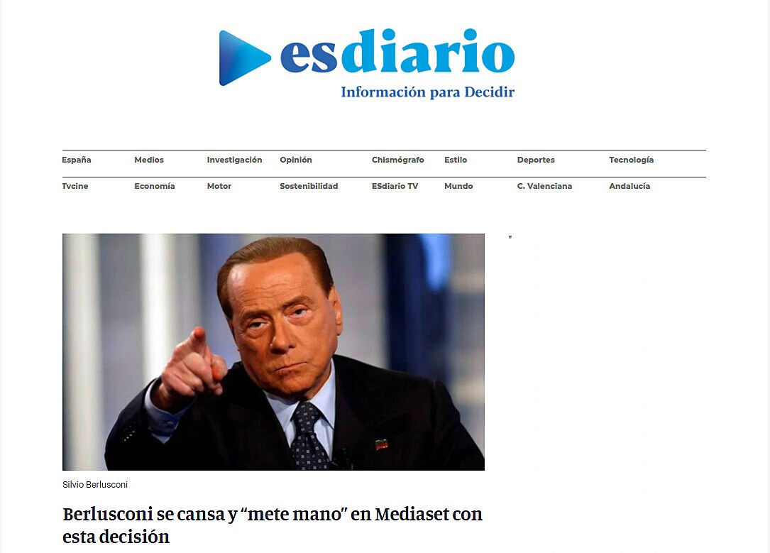 Berlusconi se cansa y mete mano en Mediaset con esta decisin